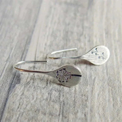 Damen Ohrringe Silber | Elegante Löwenzahn Ohrstecker aus Sterlingsilber