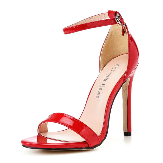 Women's PU High Heel Sandals | Elegant Summer Pumps for Weddings and Evening Events