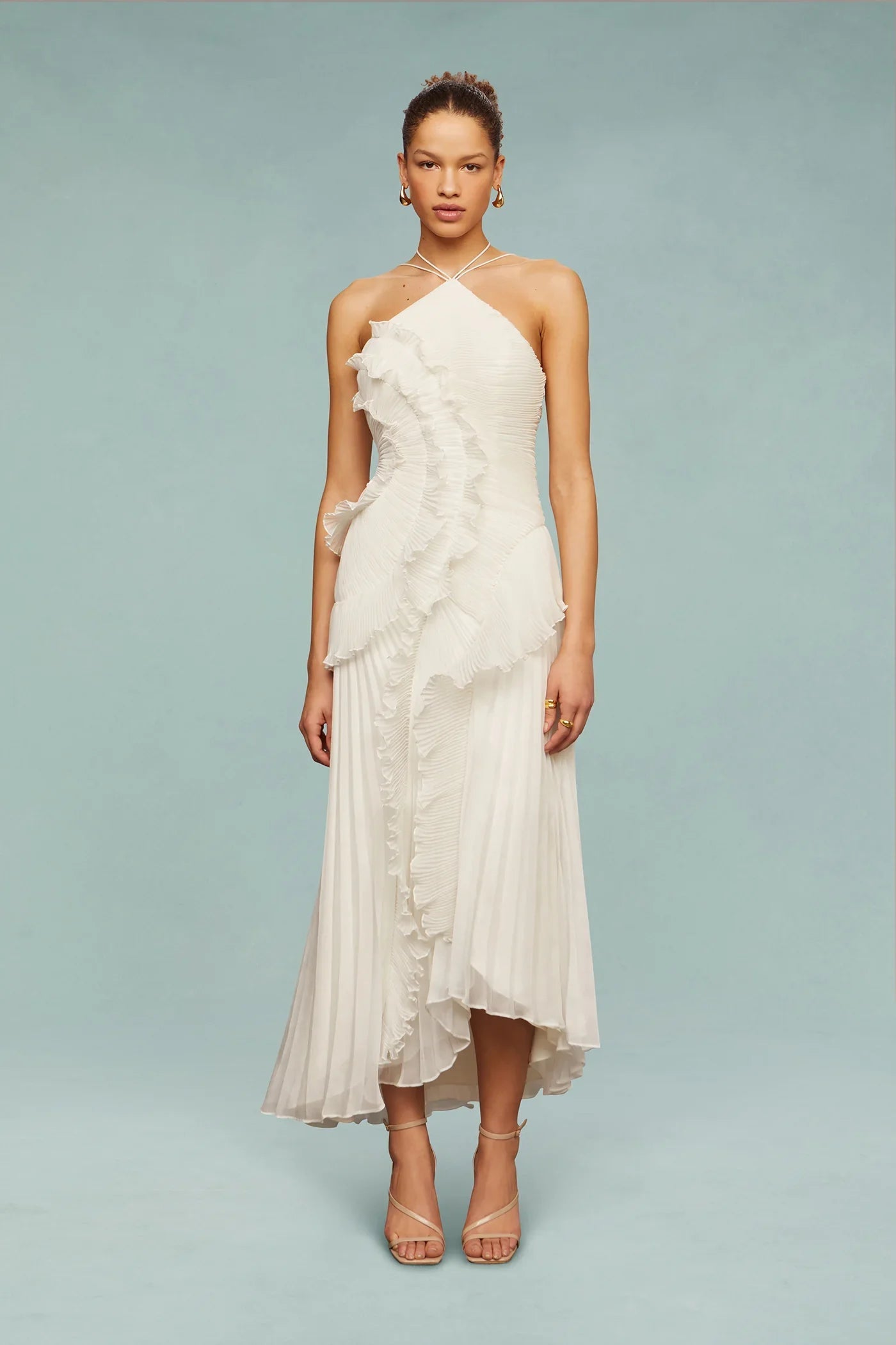 Damen Plissiertes Maxikleid | Romantisches Elegantes Sommerkleid 4