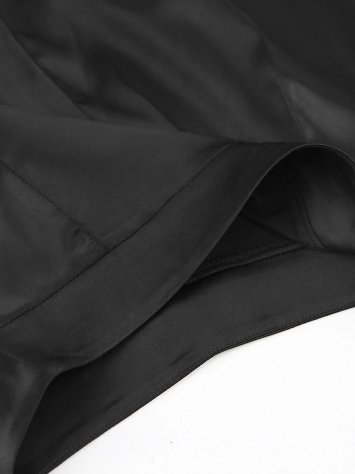 Damen Satin Weite Bein Anzughose | Elegante Lange Hose 2