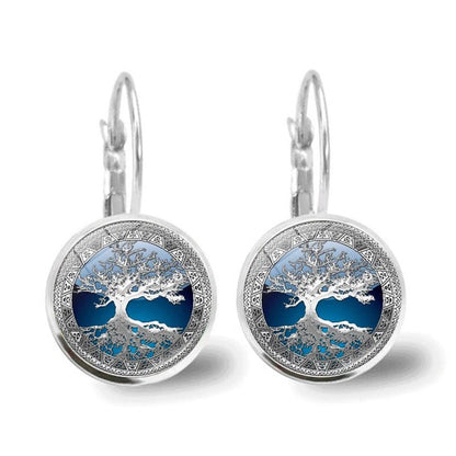 Women's Silver Tree of Life Hoop Earrings | Elegant Earrings for Every Occasion