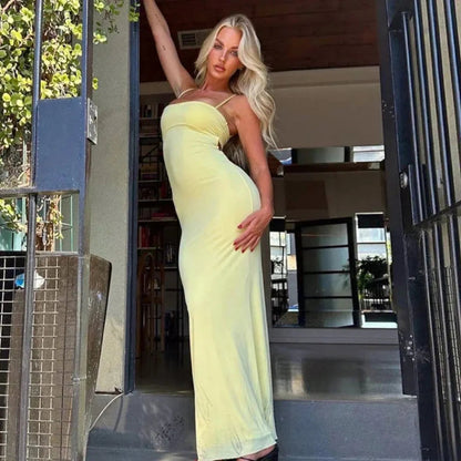 Damen Sommerparty Maxikleid | Elegantes Rückenfreies Figurbetontes Kleid 5