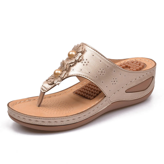 Women's Fabric Wedge Sandals | Fashionable Summer Shoes for Beach and Leisure