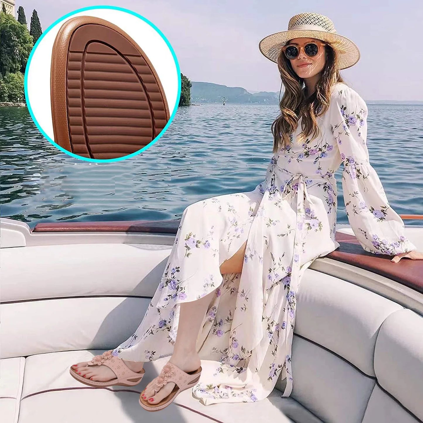 Women's Fabric Wedge Sandals | Fashionable Summer Shoes for Beach and Leisure
