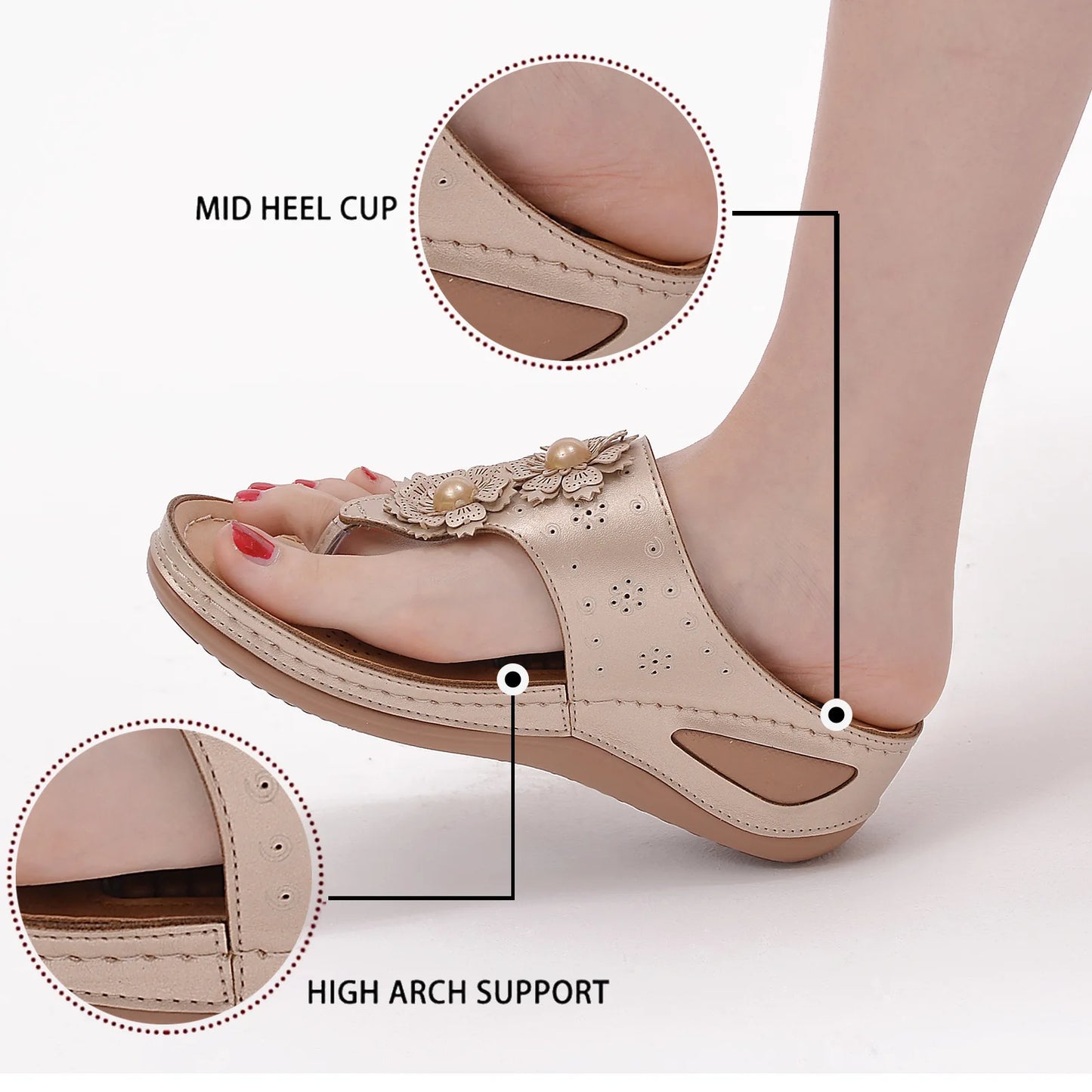 Women's Fabric Wedge Sandals | Fashionable Summer Shoes for Beach and Leisure