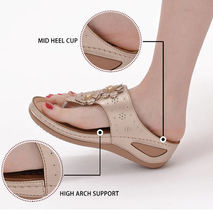 Women's Fabric Wedge Sandals | Fashionable Summer Shoes for Beach and Leisure