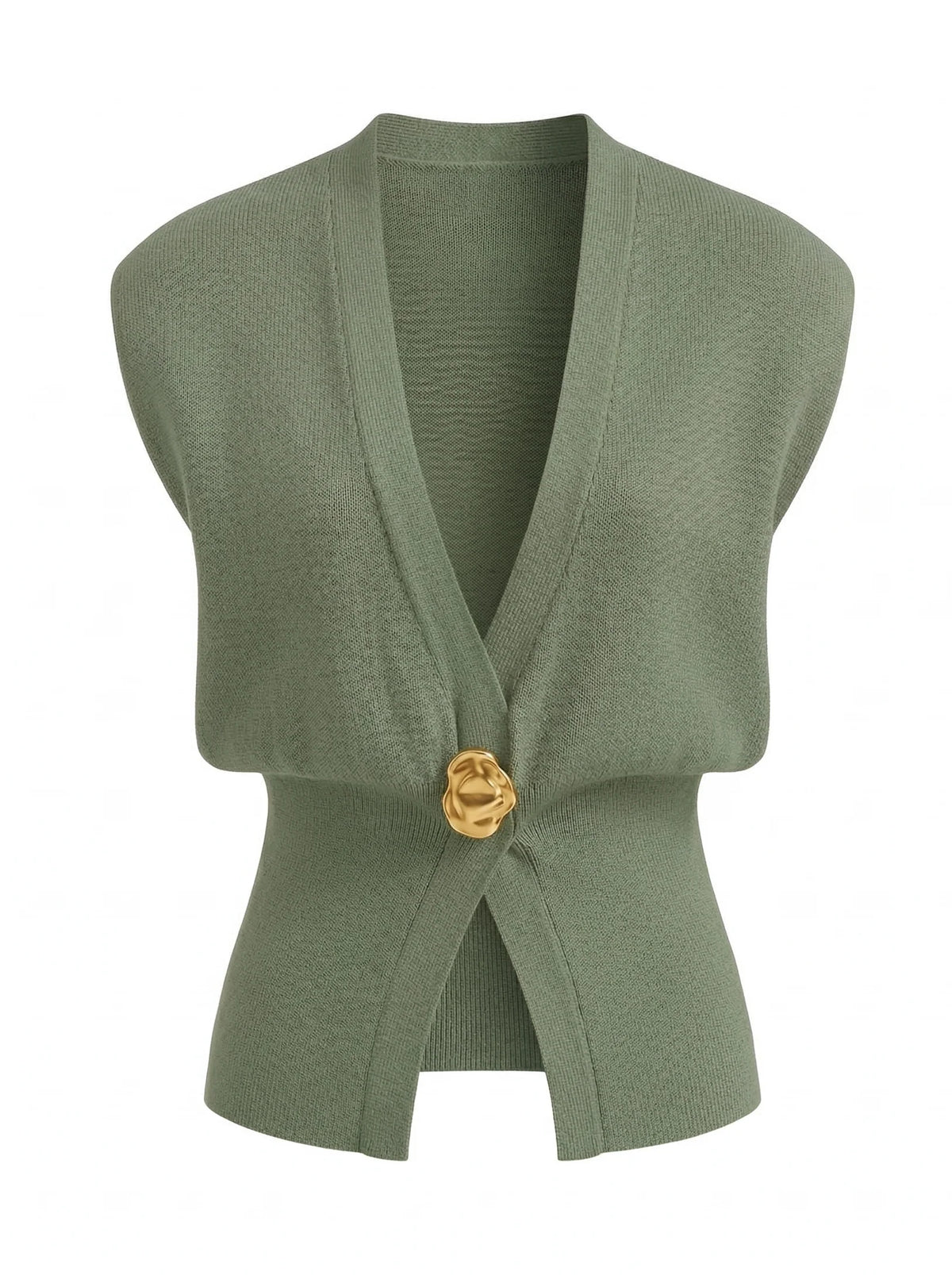 Damen Strickweste | Elegante V-Ausschnitt Ärmellose Weste 11