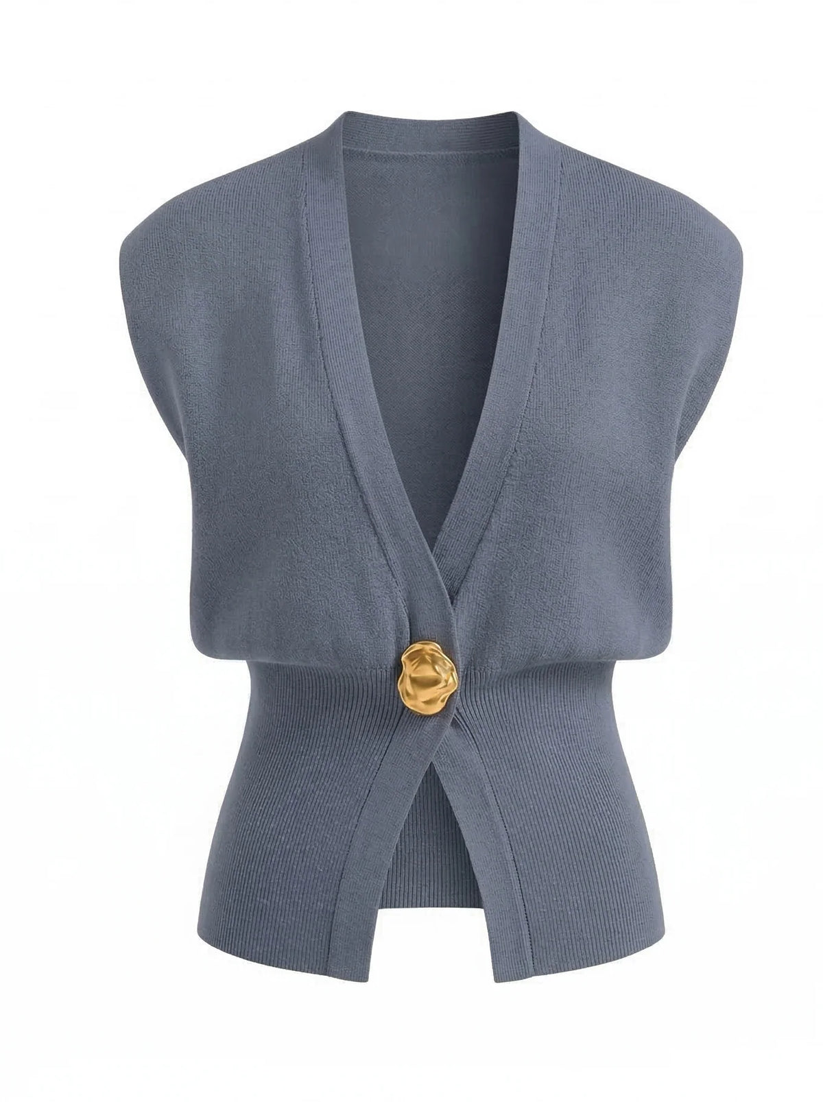 Damen Strickweste | Elegante V-Ausschnitt Ärmellose Weste 9
