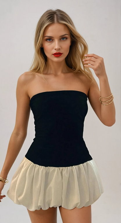 Damen Süßes Partykleid | Verspielt Mit Ballonsaum 1