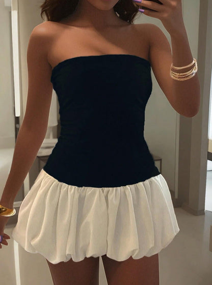 Damen Süßes Partykleid | Verspielt Mit Ballonsaum 2
