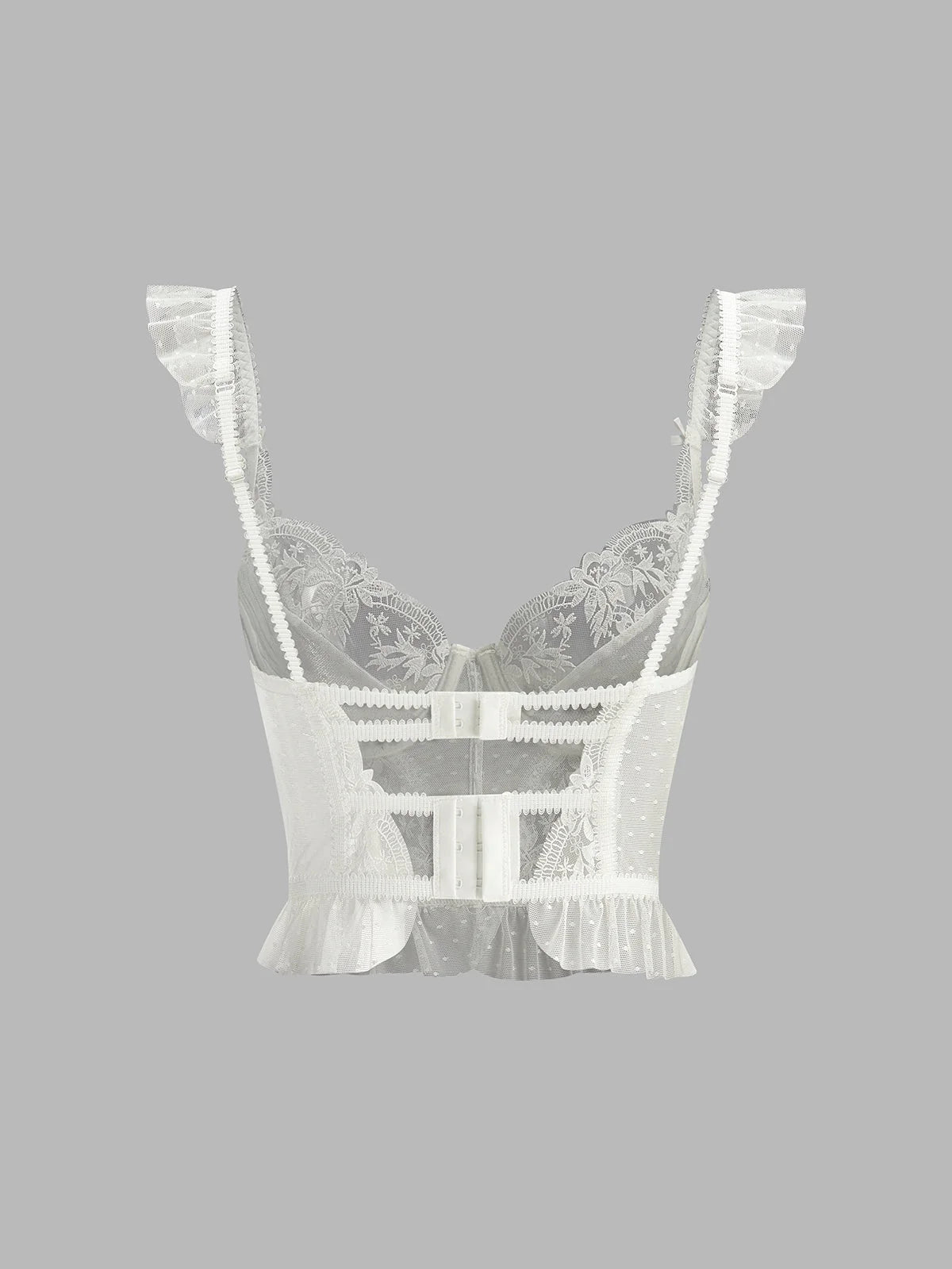 Damen Transparente Spitze Mesh Crop Top | Elegantes Kurzarm Oberteil 6
