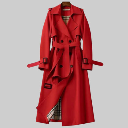 Damen Trenchcoat | Zeitloser Eleganter Übergangsjacke | Taillierte Passform 1