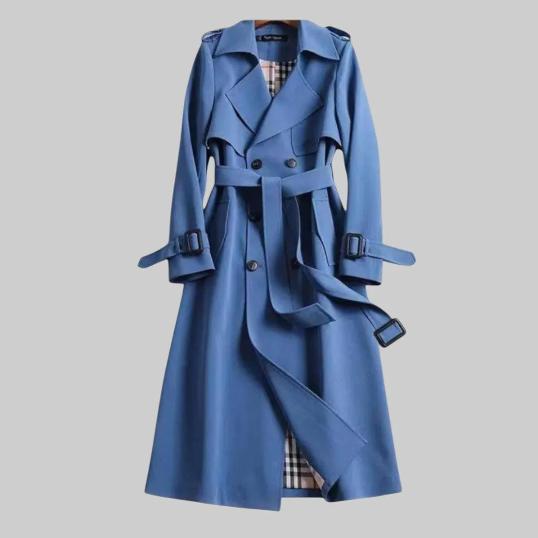 Damen Trenchcoat | Zeitloser Eleganter Übergangsjacke | Taillierte Passform 2