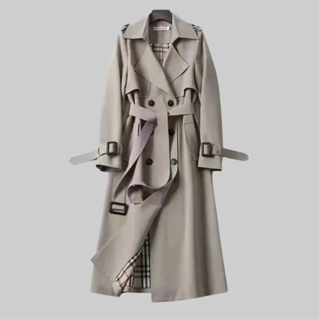 Damen Trenchcoat | Zeitloser Eleganter Übergangsjacke | Taillierte Passform 4