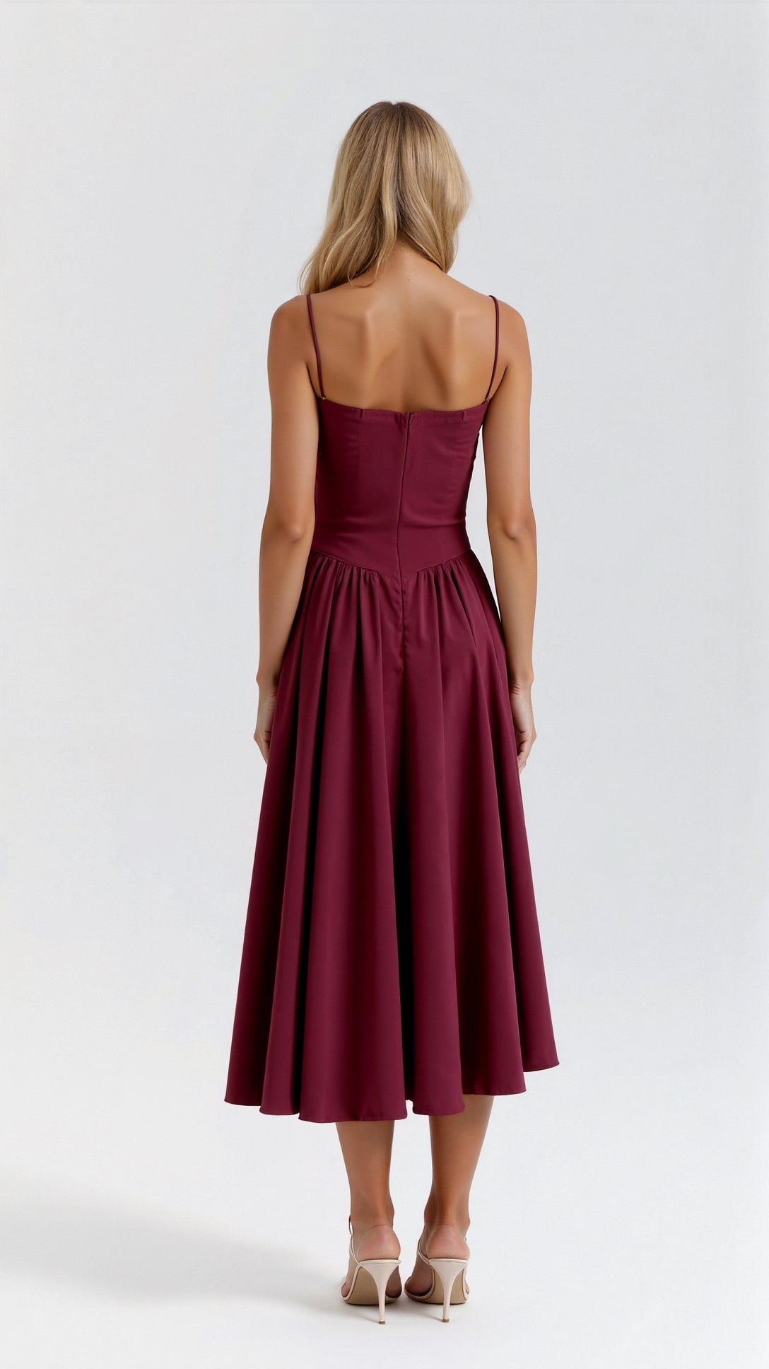 Damen Vintage Geformtes Korsett Cocktailkleid | Elegantes Midi Abendkleid für Hochzeitsgäste