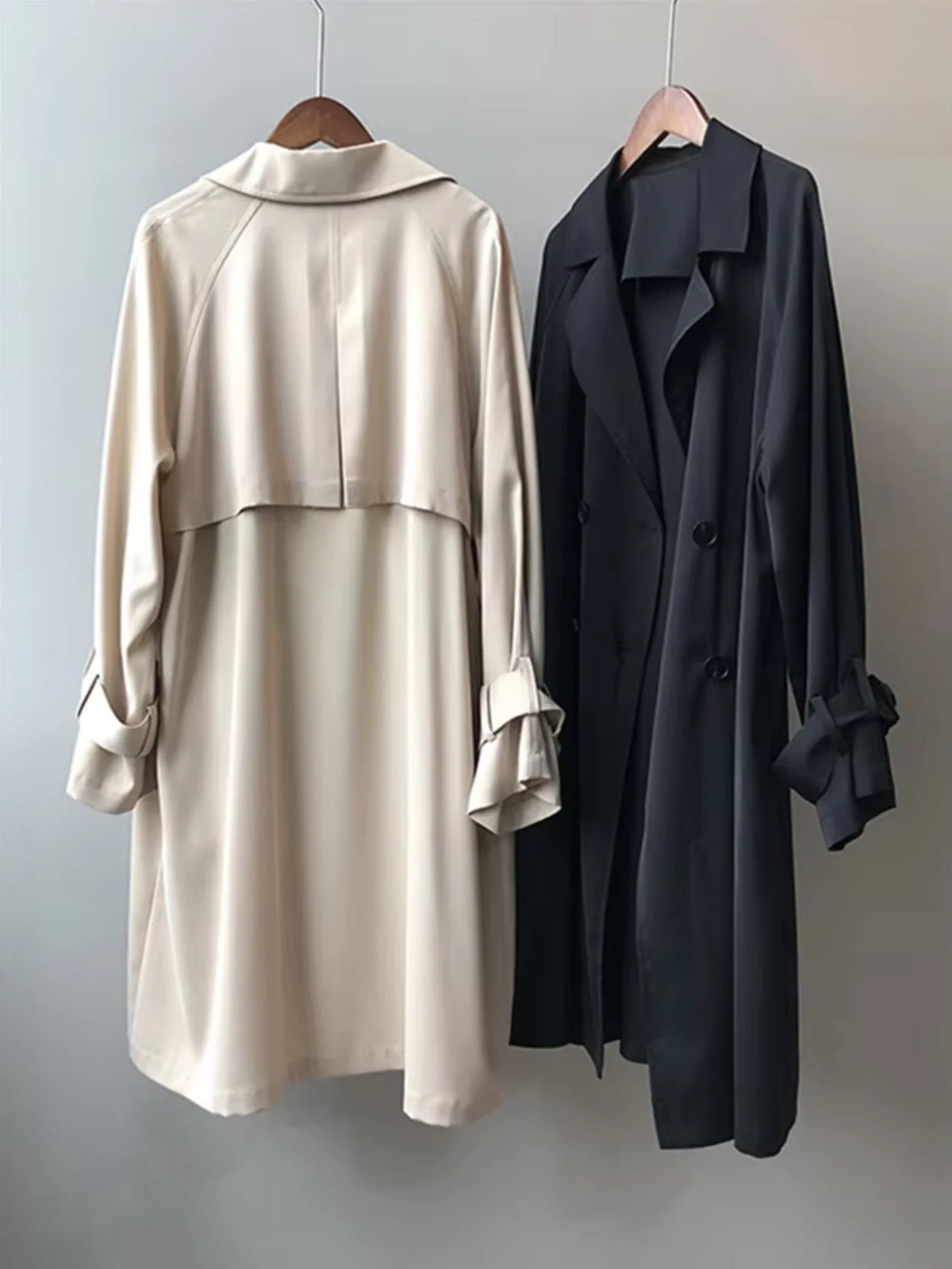 Damen Wasserdichter Trenchcoat | Eleganter Zweireihiger Übergangs-Mantel 3