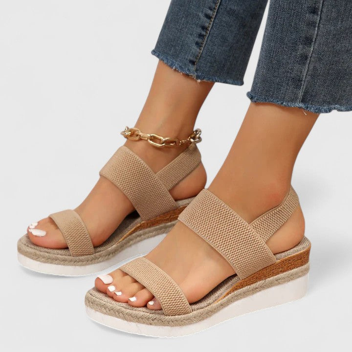 Damen Weiche Sandalen mit Fußgewölbeunterstützung | Bequeme Sommerschuhe für Alltag