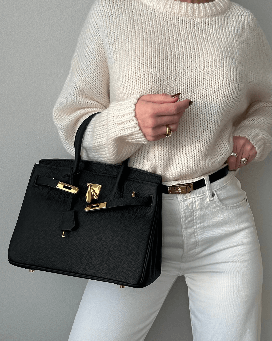ElegantStyle | Damenhandtasche mit strukturiertem Design und oberen Griffen | Stilvolles Accessoire für jeden Anlass