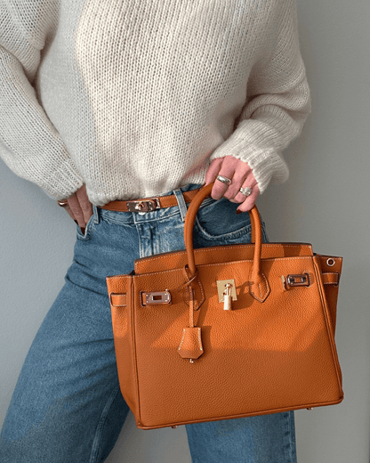 ElegantStyle | Damenhandtasche mit strukturiertem Design und oberen Griffen | Stilvolles Accessoire für jeden Anlass