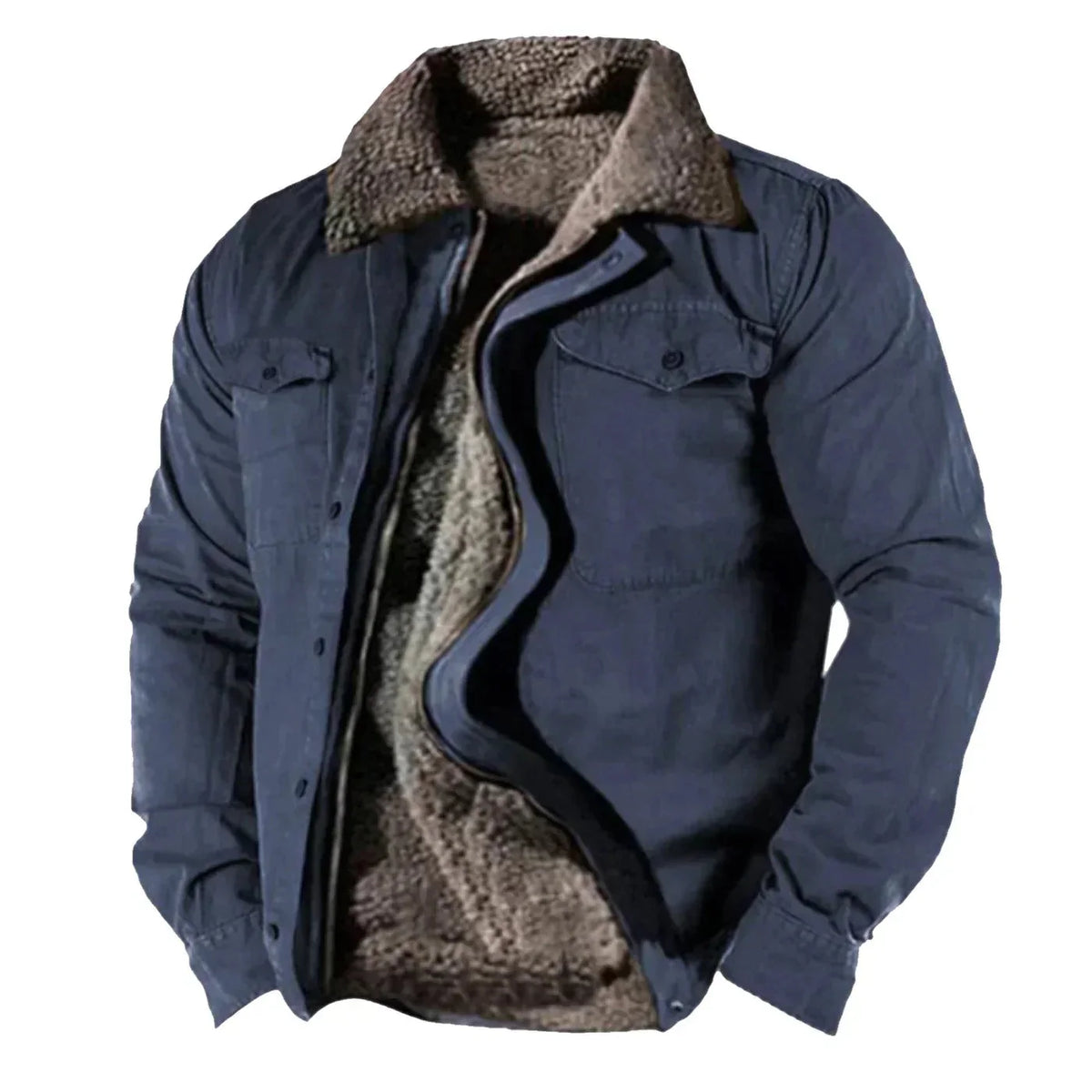 Herren Baumwoll Sherpa-gefütterte Winterjacke | Robuste Utility-Klassiker 1