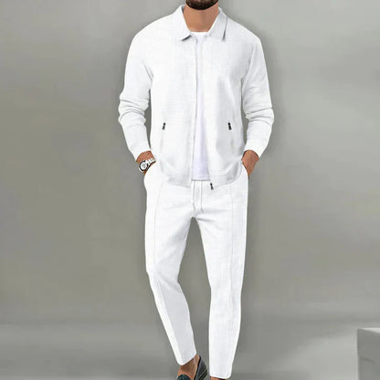 Herren Baumwollmischung Zweiteiliges Set | Modernes Freizeitoutfit mit Stil 1