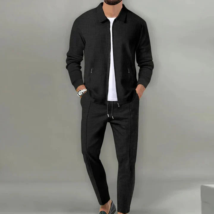 Herren Baumwollmischung Zweiteiliges Set | Modernes Freizeitoutfit mit Stil 2