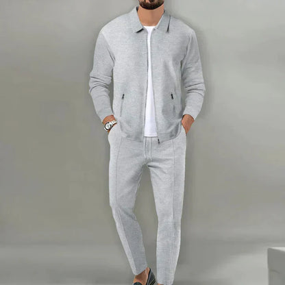 Herren Baumwollmischung Zweiteiliges Set | Modernes Freizeitoutfit mit Stil 3