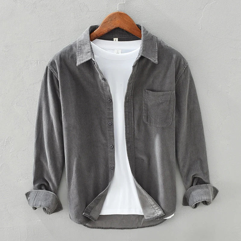 Herren Cordhemd | Klassisches Button-Down Freizeitshirt 1