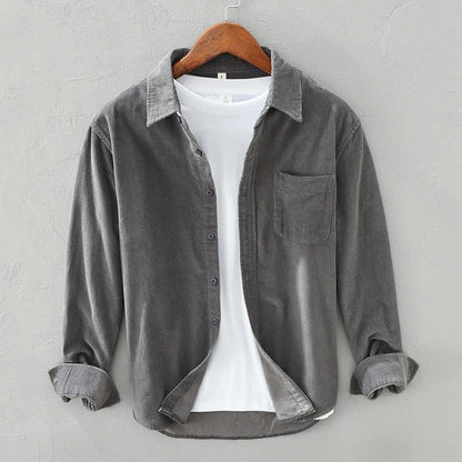 Herren Cordhemd | Klassisches Button-Down Freizeitshirt 1