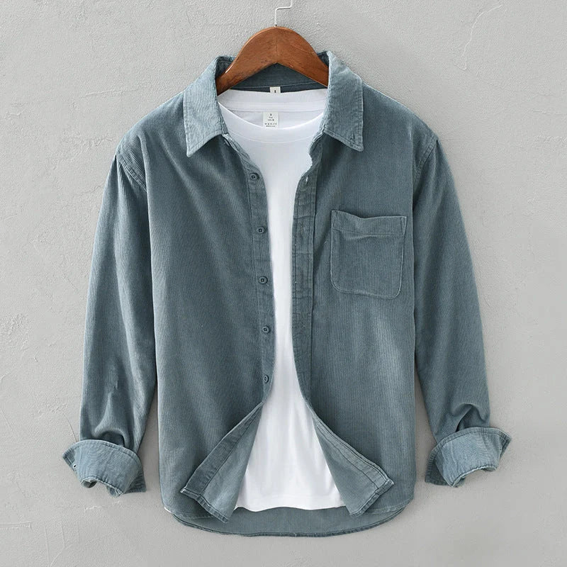 Herren Cordhemd | Klassisches Button-Down Freizeitshirt 2