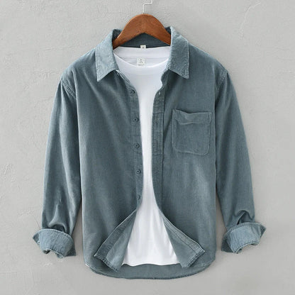 Herren Cordhemd | Klassisches Button-Down Freizeitshirt 2