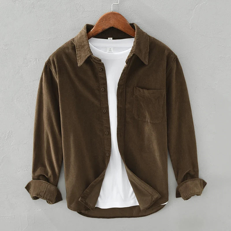 Herren Cordhemd | Klassisches Button-Down Freizeitshirt 3