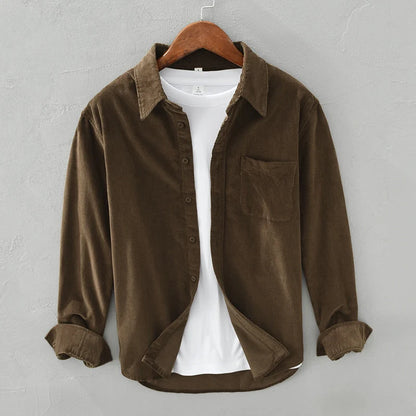 Herren Cordhemd | Klassisches Button-Down Freizeitshirt 3