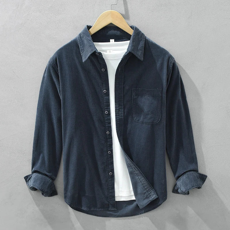 Herren Cordhemd | Klassisches Button-Down Freizeitshirt 4