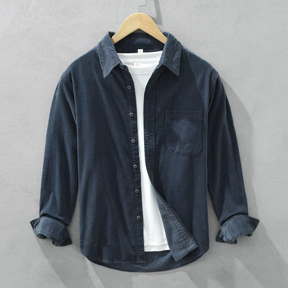 Herren Cordhemd | Klassisches Button-Down Freizeitshirt 4