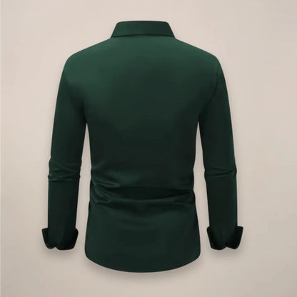 Herren Klassisches Langarmhemd | Elegantes Reverskragen Design 7