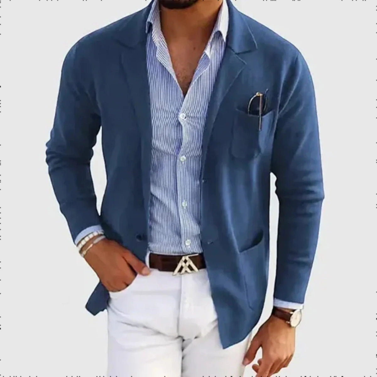 Herren Lässiger Blazer | Praktisches Design mit Taschen 0