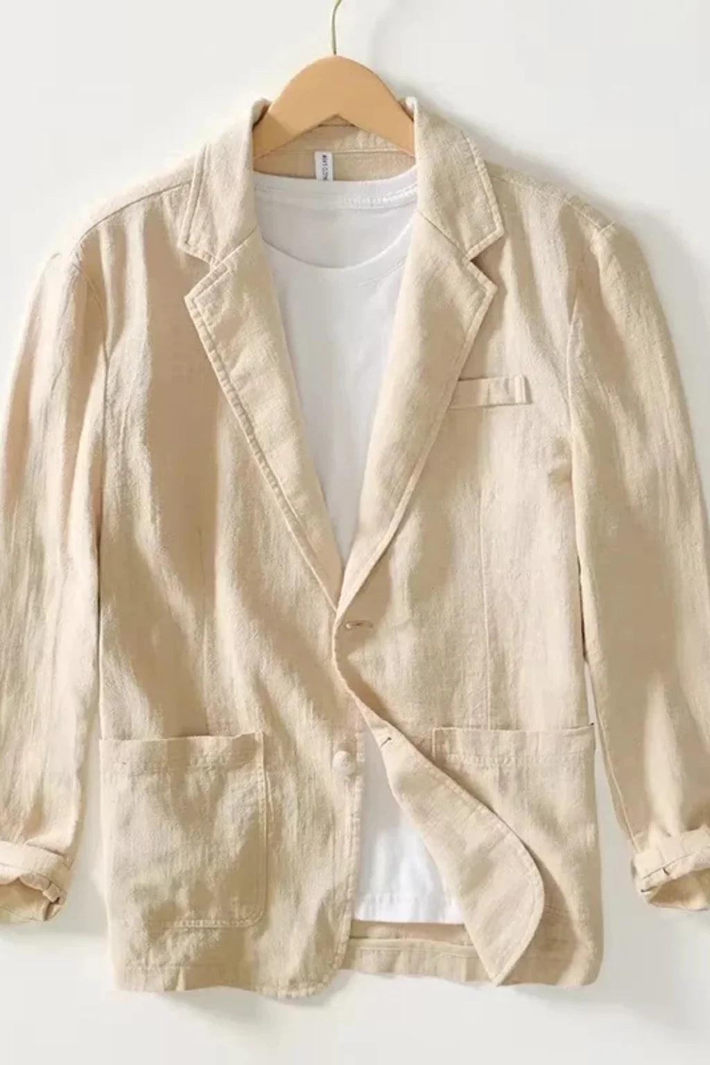 Herren Leinenblazer | Bequeme Mittelgraue Sommerjacke 1