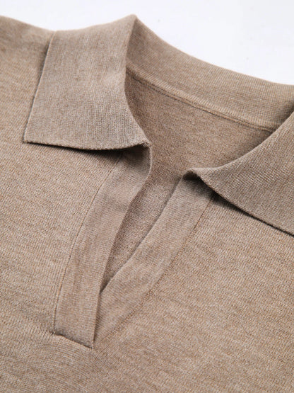 Herren Strickpullover mit Kragendetails | Bequem und Hochelastisch 8