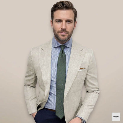 Herren Taillierter Blazer | Eleganter Leichter Anzugjacke für Büro und Abendessen 3
