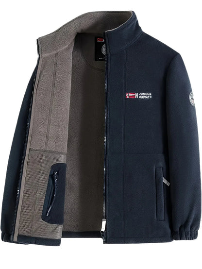 Herren Weiches Fleece | Klassische Fleecejacke für Outdoor-Aktivitäten | Wärmend und Bequem 0