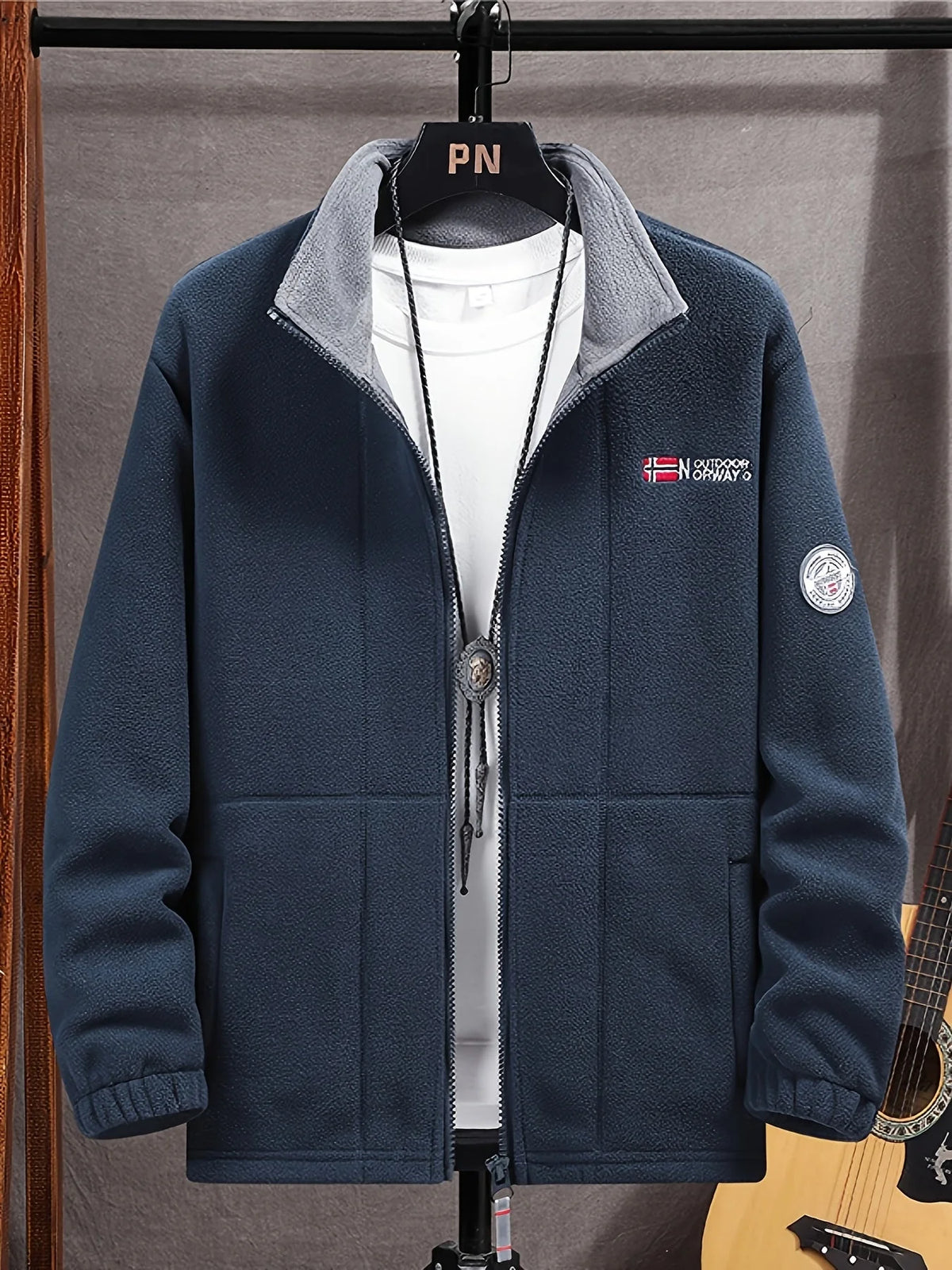 Herren Weiches Fleece | Klassische Fleecejacke für Outdoor-Aktivitäten | Wärmend und Bequem 1