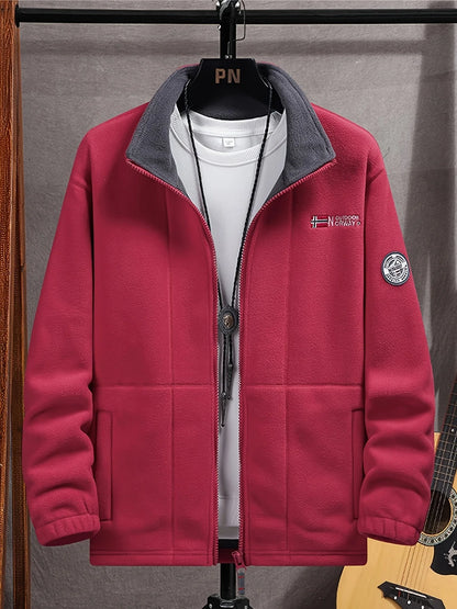 Herren Weiches Fleece | Klassische Fleecejacke für Outdoor-Aktivitäten | Wärmend und Bequem 6