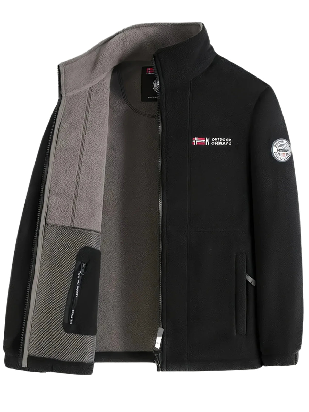 Herren Weiches Fleece | Klassische Fleecejacke für Outdoor-Aktivitäten | Wärmend und Bequem 7