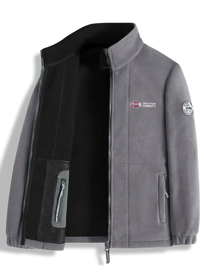 Herren Weiches Fleece | Klassische Fleecejacke für Outdoor-Aktivitäten | Wärmend und Bequem 8