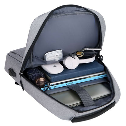 Laptop-Rucksack für Herren mit USB-Anschluss | Wasserdichtes Design für Sicherheit und Organisation