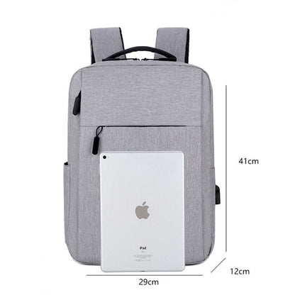 Laptop-Rucksack für Herren mit USB-Anschluss | Wasserdichtes Design für Sicherheit und Organisation